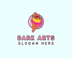 Frozen Yogurt Ice Cream  logo design