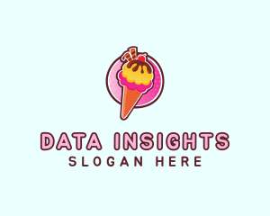 Frozen Yogurt Ice Cream  logo design