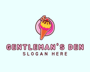 Frozen Yogurt Ice Cream  logo design