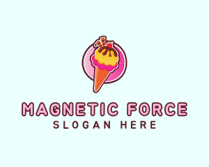 Frozen Yogurt Ice Cream  logo design