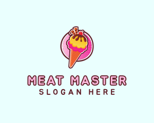 Frozen Yogurt Ice Cream  logo design