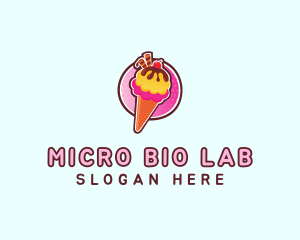 Frozen Yogurt Ice Cream  logo design