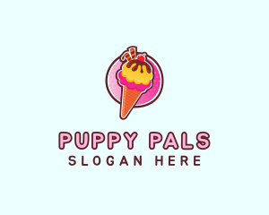 Frozen Yogurt Ice Cream  logo design