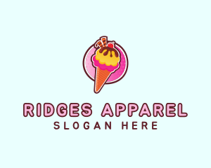 Frozen Yogurt Ice Cream  logo design