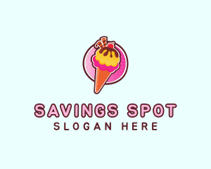 Frozen Yogurt Ice Cream  logo design