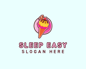 Frozen Yogurt Ice Cream  logo design