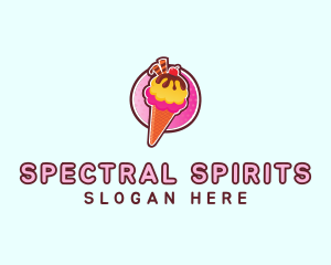 Frozen Yogurt Ice Cream  logo design