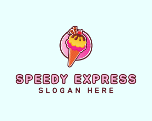 Frozen Yogurt Ice Cream  logo design