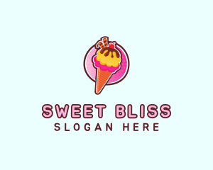 Sugar - Frozen Yogurt Ice Cream logo design