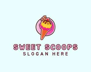 Gelato - Frozen Yogurt Ice Cream logo design