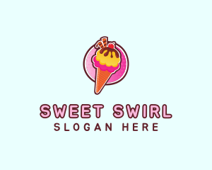 Soft Serve - Frozen Yogurt Ice Cream logo design