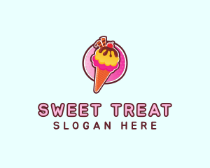 Sundae - Frozen Yogurt Ice Cream logo design