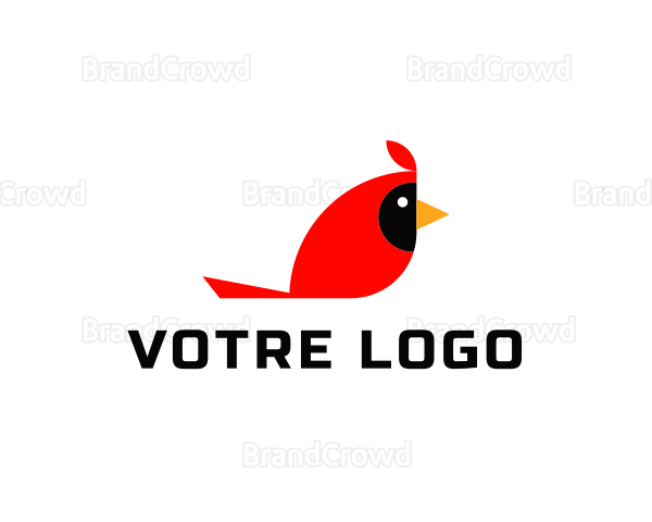Nature Cardinal Bird Logo