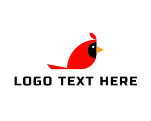 Songbird - Nature Cardinal Bird logo design