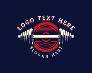 Powerlifting - Fitness Gym Trainer logo design