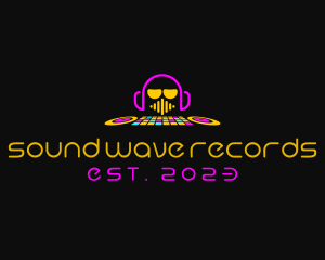 Record - DJ Recording Studio logo design