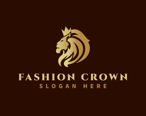 Premium King Lion logo design