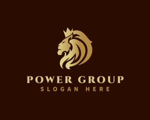 Crown - Premium King Lion logo design