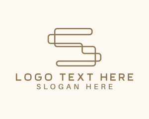 Interior Design Studio Letter S logo design