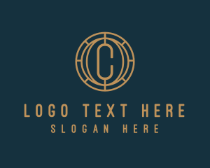 Blockchain - Cryptocurrency Digital Letter C logo design