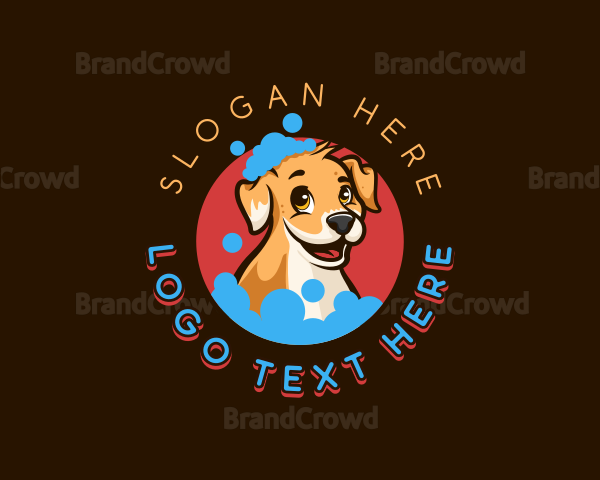 Dog Pet Grooming Logo