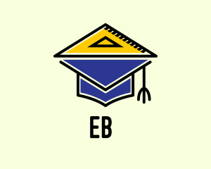 Academic Measuring Triangle  Logo