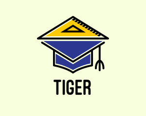 Academic Measuring Triangle  Logo