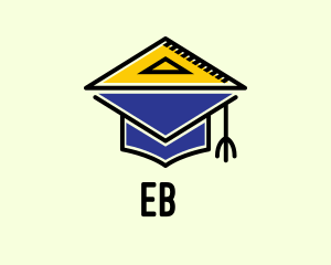 Education - Academic Measuring Triangle logo design
