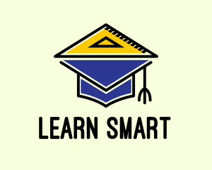 Tutoring - Academic Measuring Triangle logo design