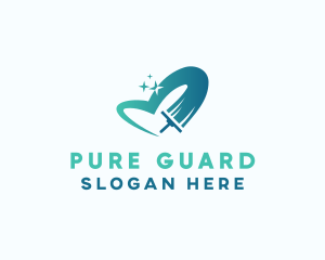 Disinfectant - Squeegee Sanitary Disinfectant logo design