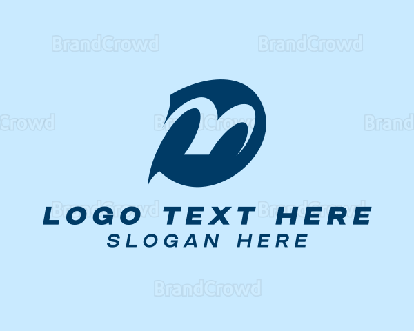 Modern Business Company Letter DM Logo