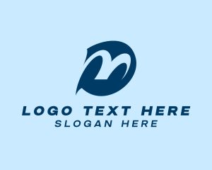 Digital Media - Modern Business Company Letter DM logo design