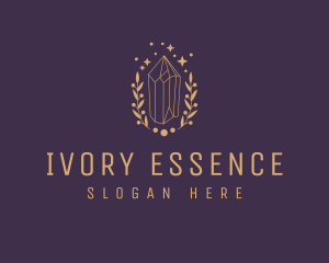 Ivory - Luxury Ornament Crystal logo design