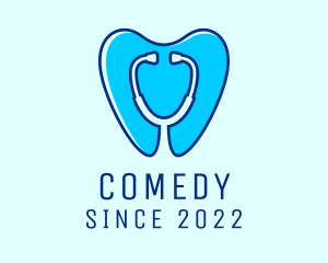 Dental Tooth Stethoscope logo design