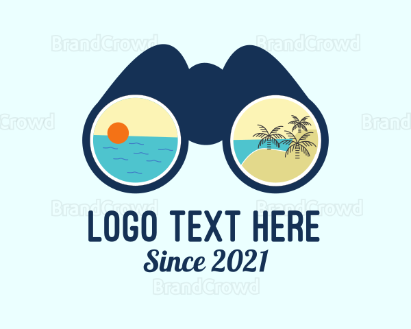 Beach Resort Binocular Logo