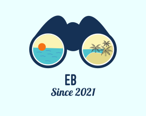 Explorer - Beach Resort Binocular logo design