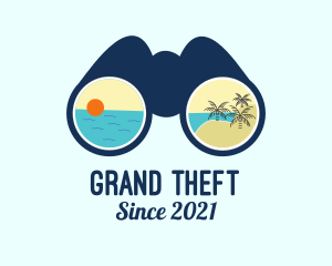 Lens - Beach Resort Binocular logo design