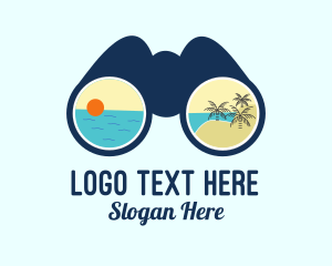 Beach Resort Binocular Logo