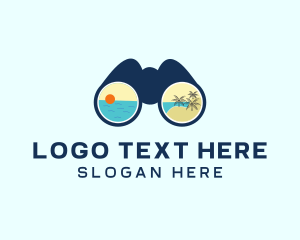 Beach Resort - Beach Resort Binocular logo design