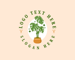 Pot - Potted Houseplant Gardening logo design