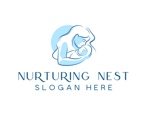 Mother Infant Parenting logo design