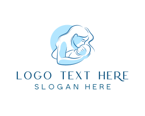 Lactation - Mother Infant Parenting logo design