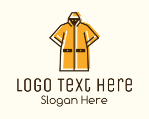Coat - Yellow Raincoat Character logo design