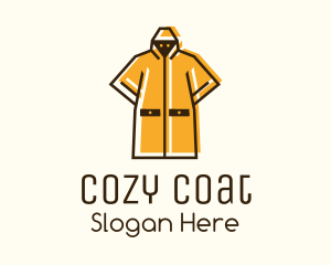 Coat - Yellow Raincoat Character logo design