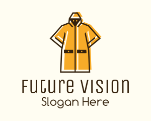 Yellow Raincoat Character logo design