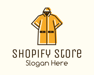 Yellow Raincoat Character logo design