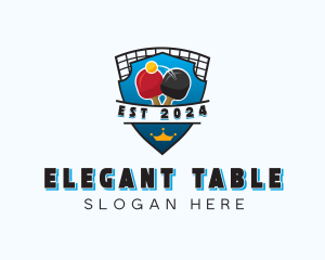 Table Tennis Sports Tournament logo design