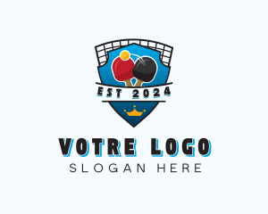 League - Table Tennis Sports Tournament logo design
