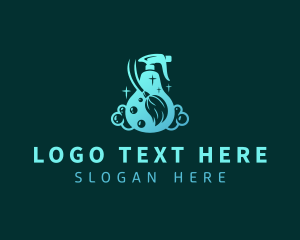 Hygiene - Sanitation Cleaning Spray logo design