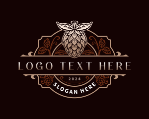 Liquor - Brewery Hops Leaf logo design